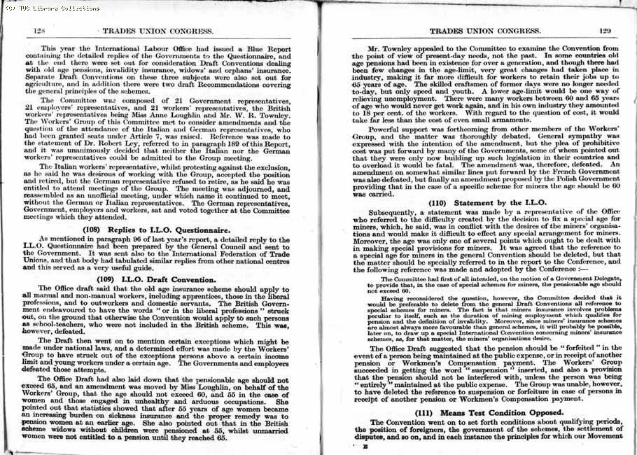 TUC Report, 1933