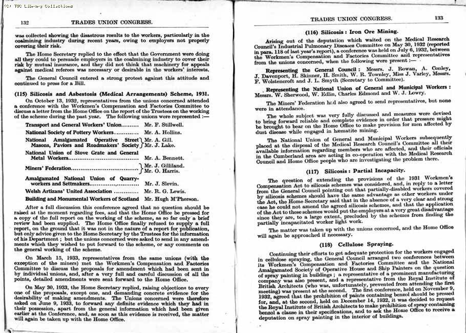 TUC Report, 1933
