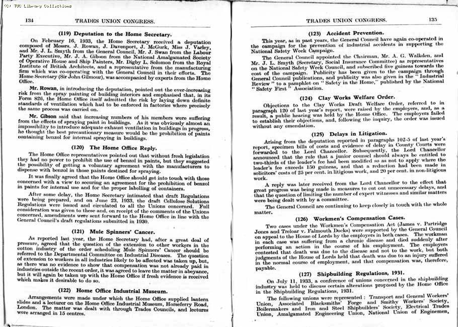 TUC Report, 1933