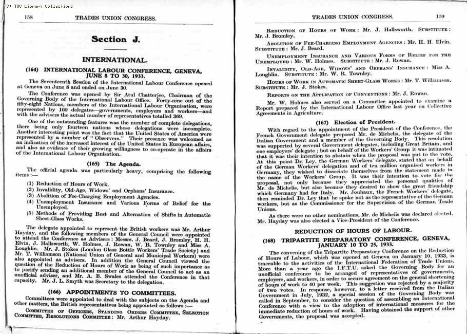 TUC Report, 1933