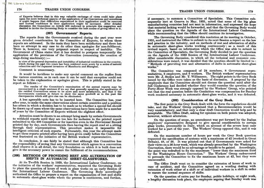 TUC Report, 1933