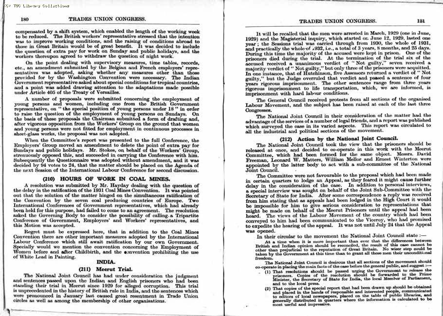 TUC Report, 1933