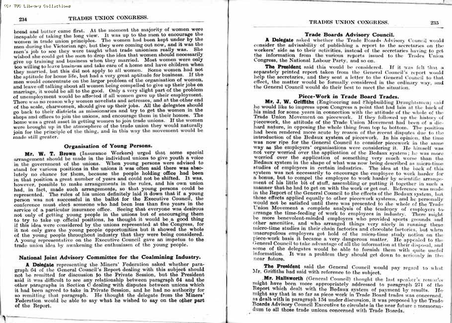 TUC Report, 1933
