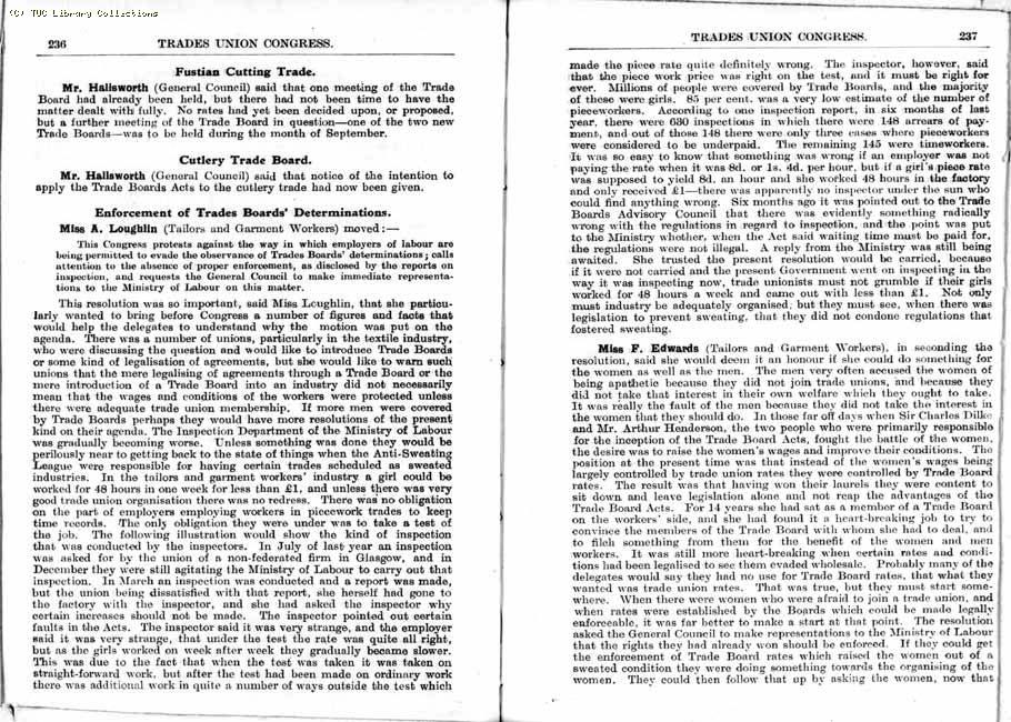 TUC Report, 1933
