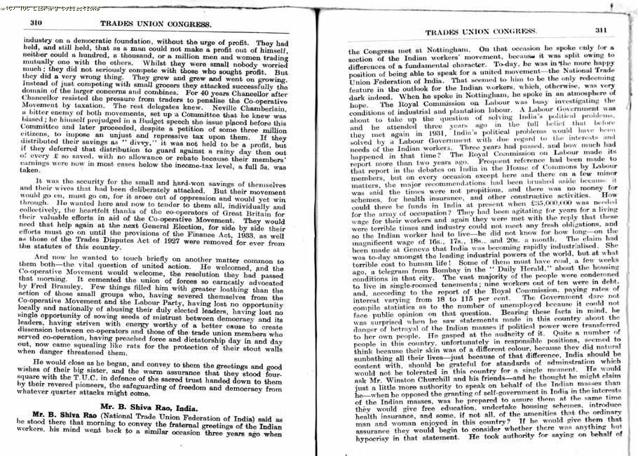 TUC Report, 1933