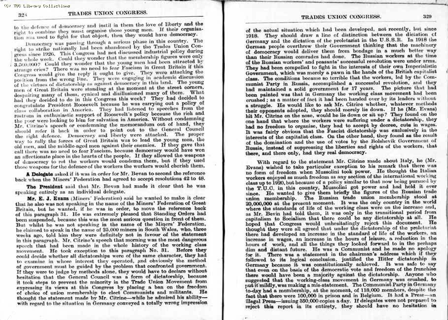 TUC Report, 1933