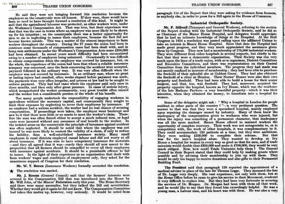 TUC Report, 1933