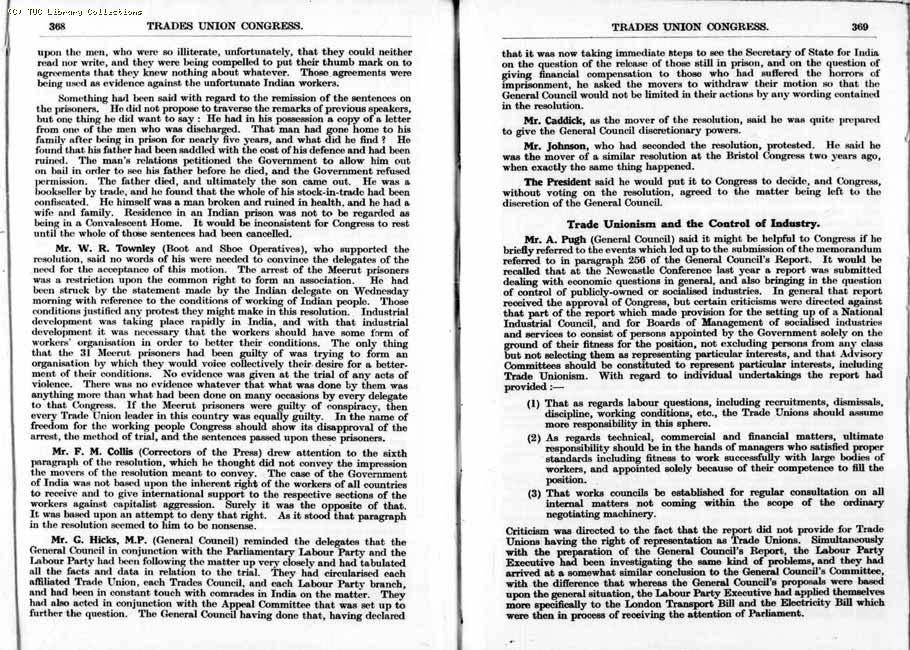 TUC Report, 1933