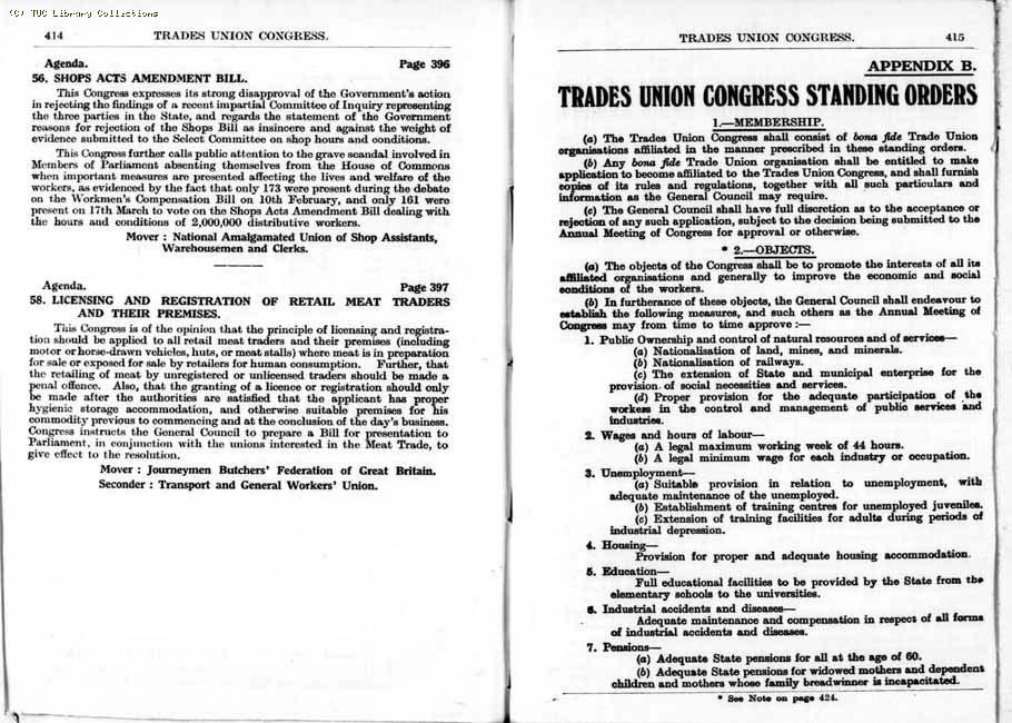 TUC Report, 1933