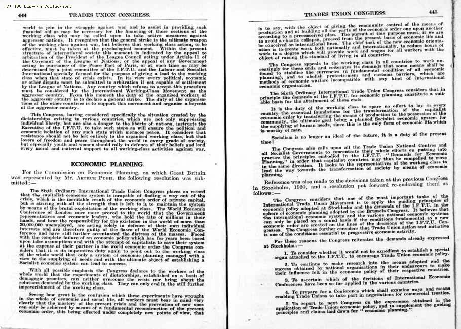 TUC Report, 1933