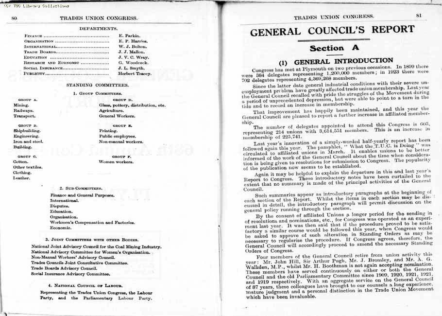 TUC Report, 1936