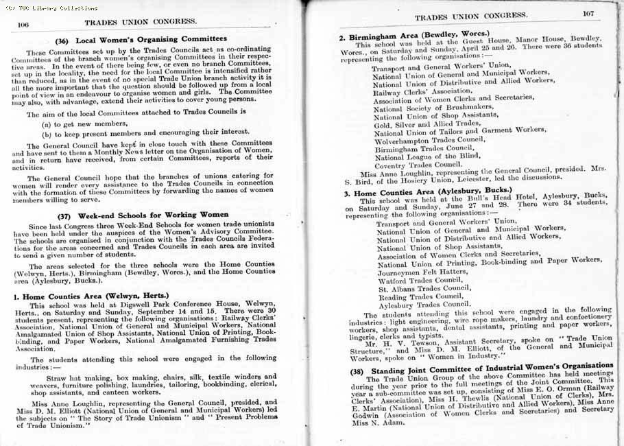 TUC Report, 1936