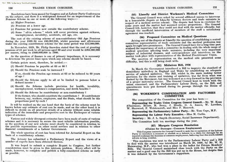TUC Report, 1936