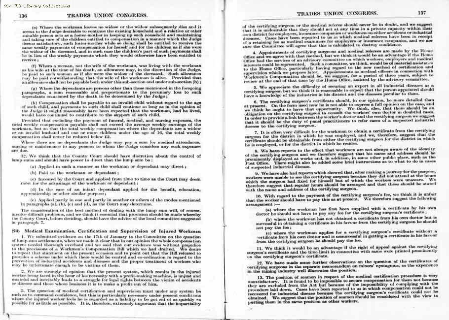 TUC Report, 1936