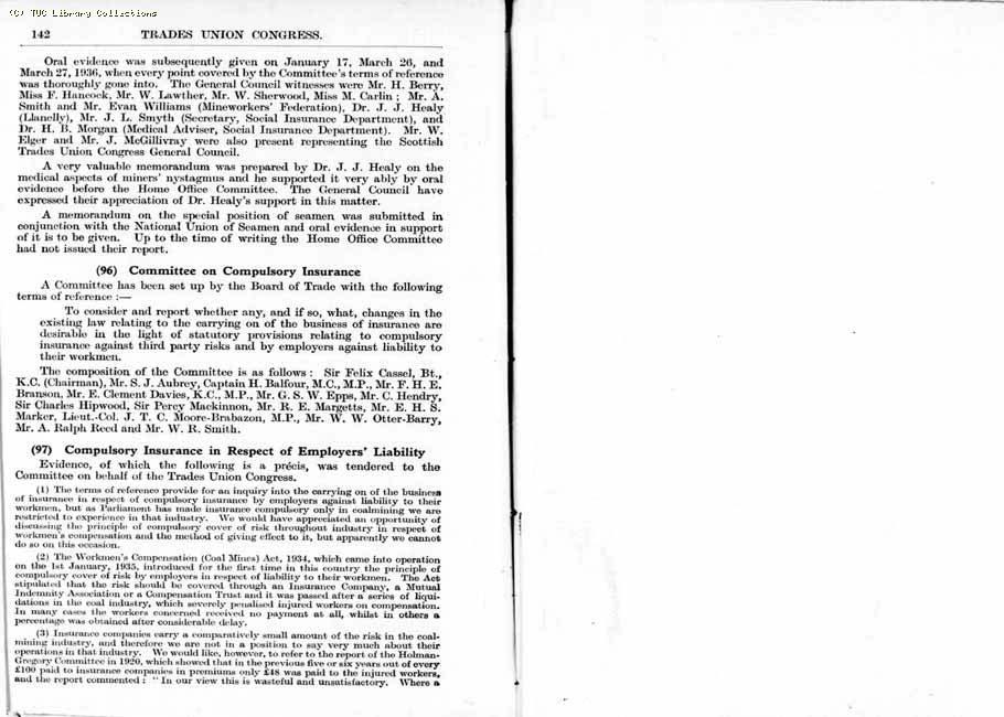 TUC Report, 1936