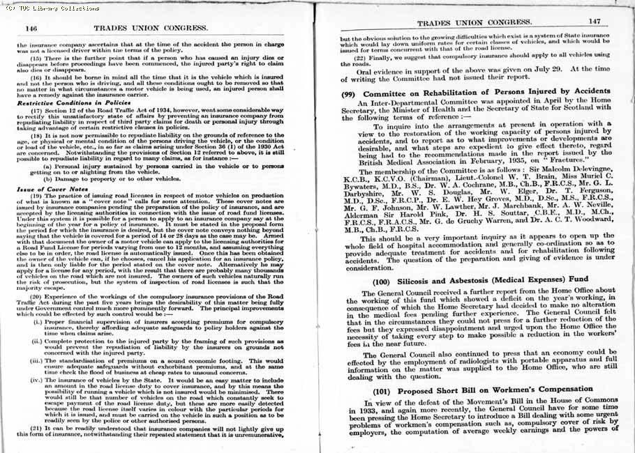 TUC Report, 1936