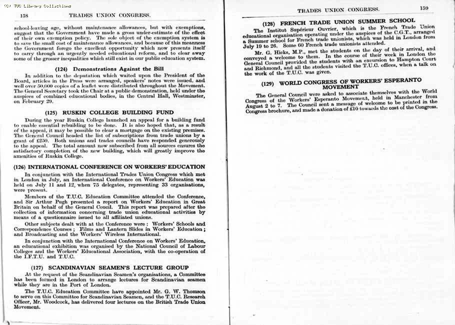 TUC Report, 1936