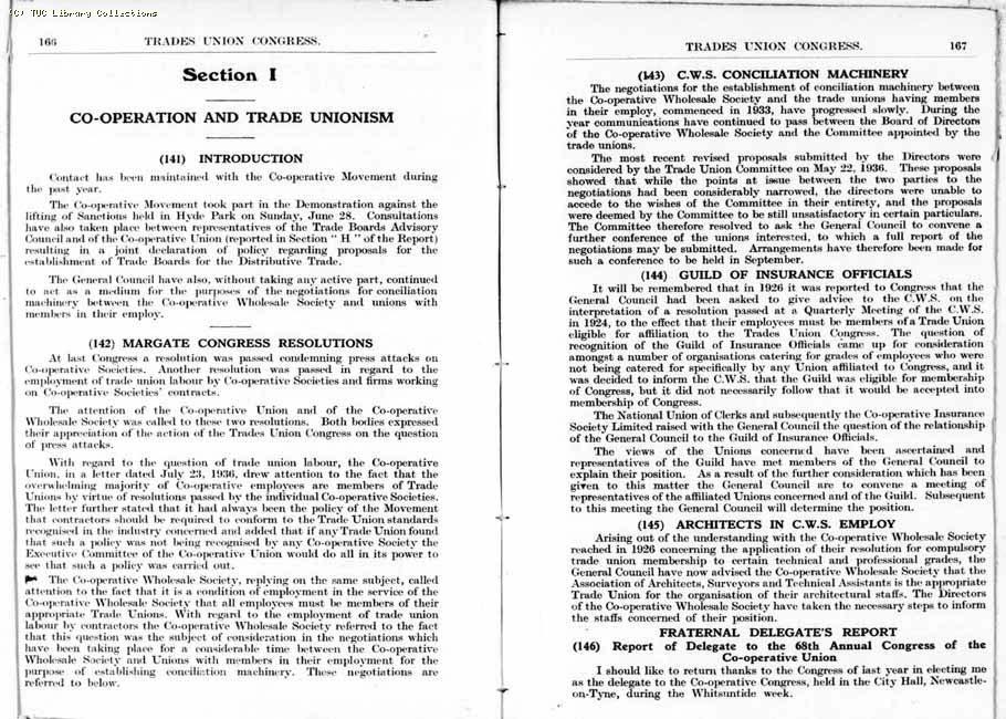 TUC Report, 1936