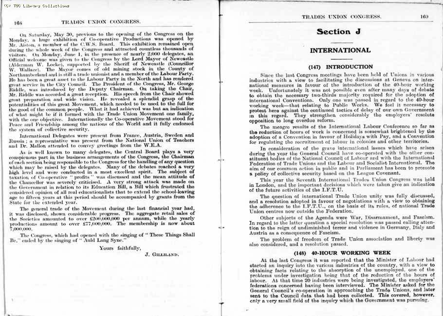 TUC Report, 1936