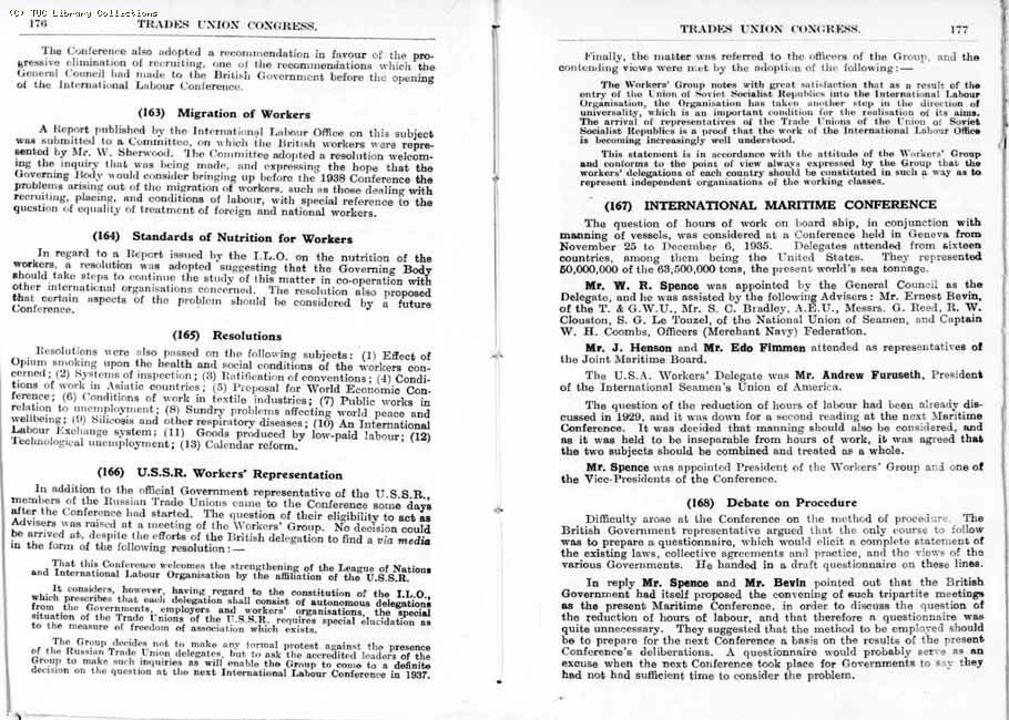 TUC Report, 1936