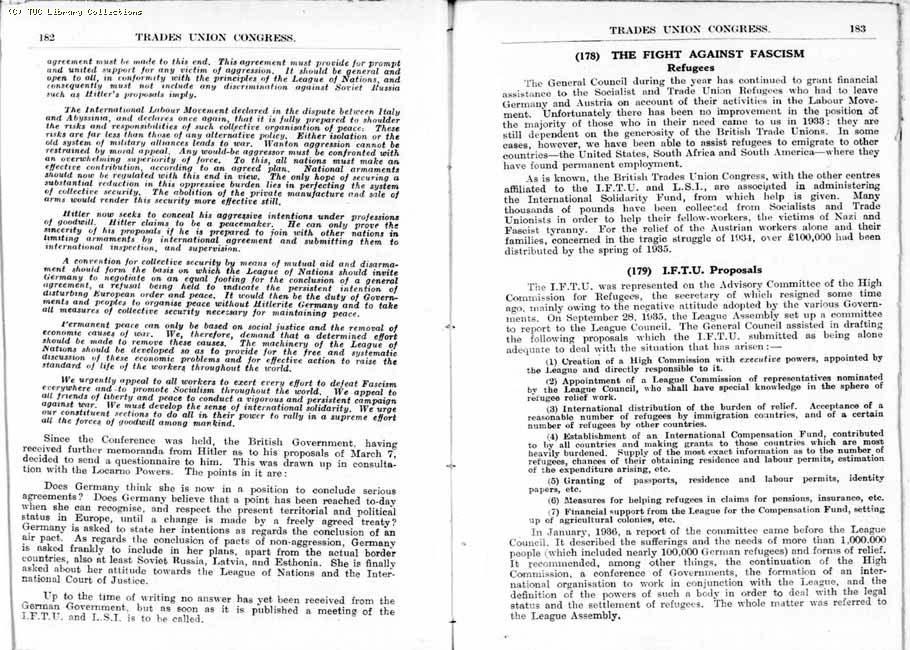 TUC Report, 1936
