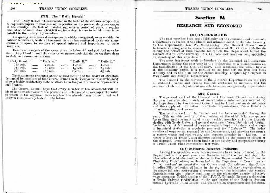 TUC Report, 1936