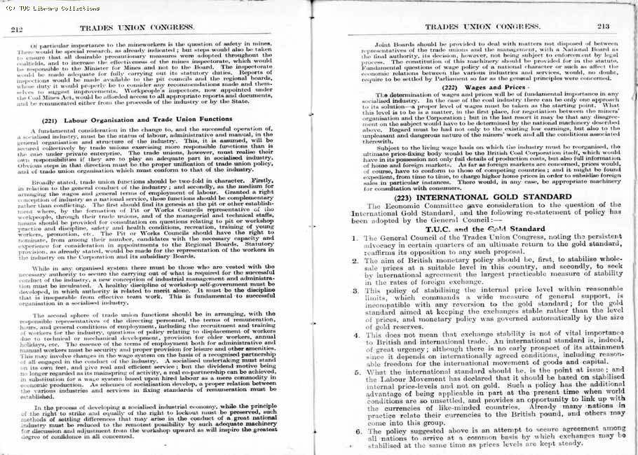 TUC Report, 1936