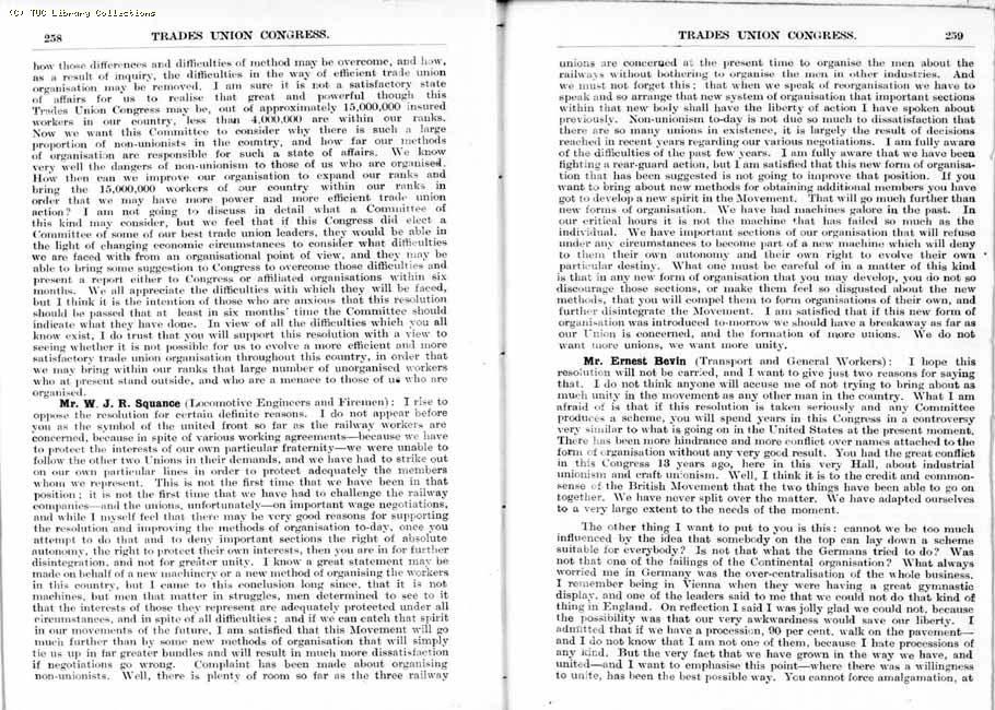 TUC Report, 1936