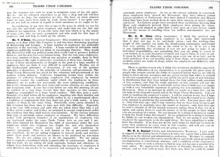 TUC Report, 1936
