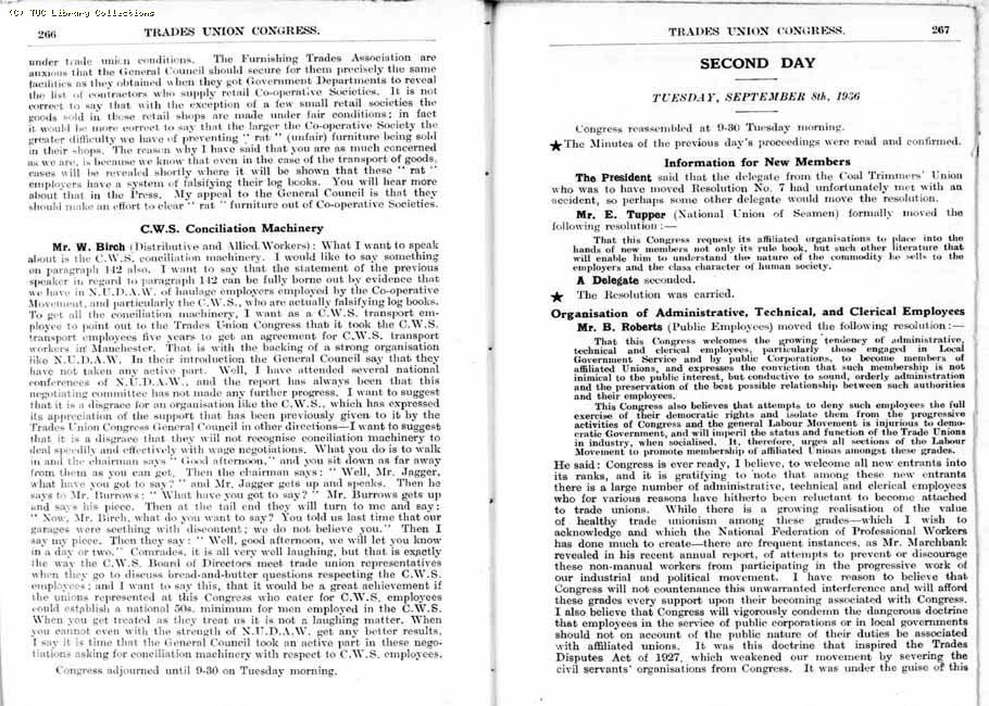 TUC Report, 1936