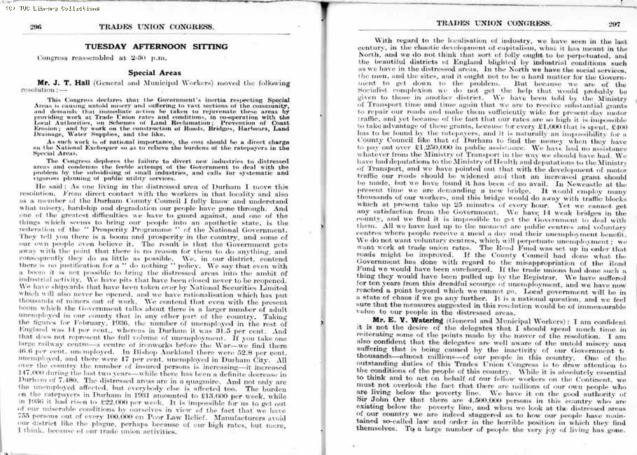 TUC Report, 1936