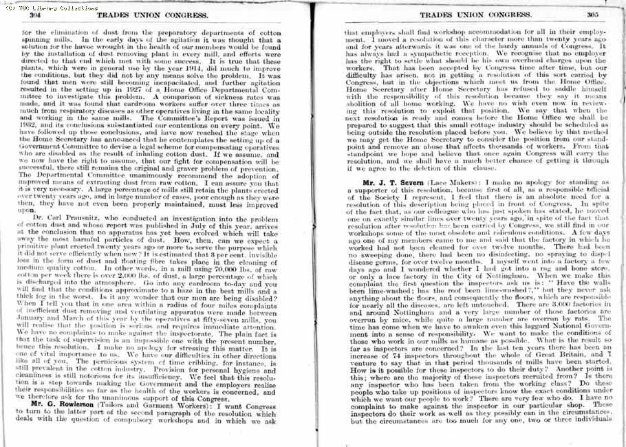 TUC Report, 1936