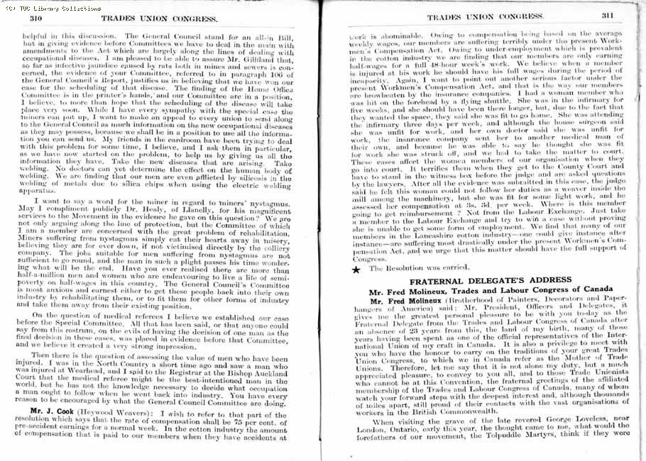 TUC Report, 1936