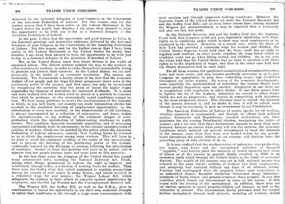 TUC Report, 1936