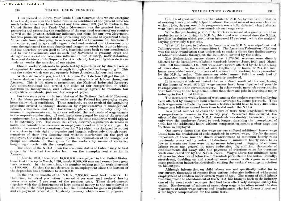 TUC Report, 1936