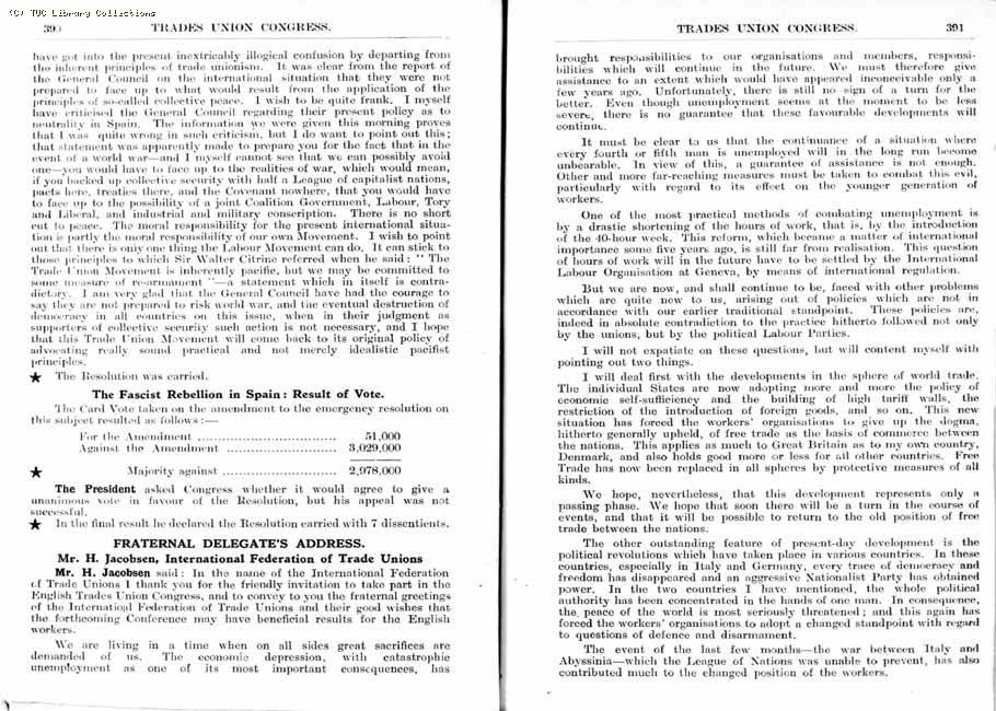 TUC Report, 1936