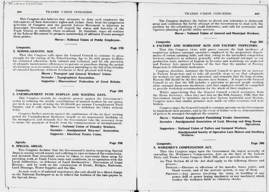 TUC Report, 1936