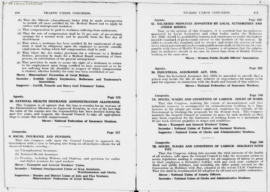 TUC Report, 1936