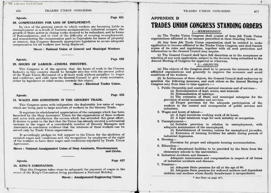 TUC Report, 1936