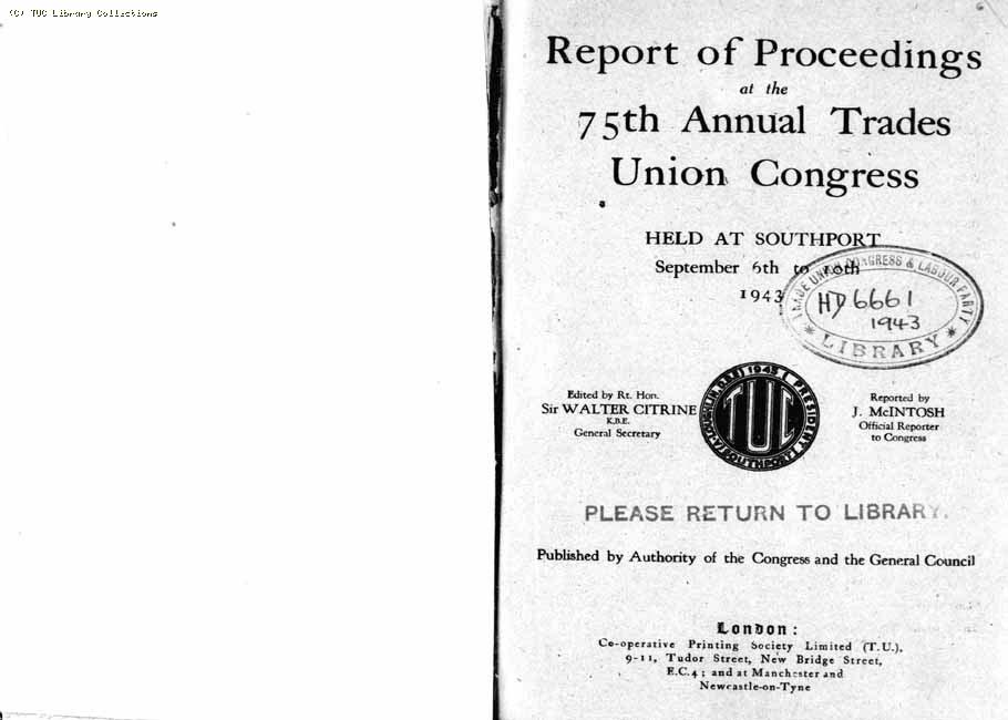 TUC Report, 1943