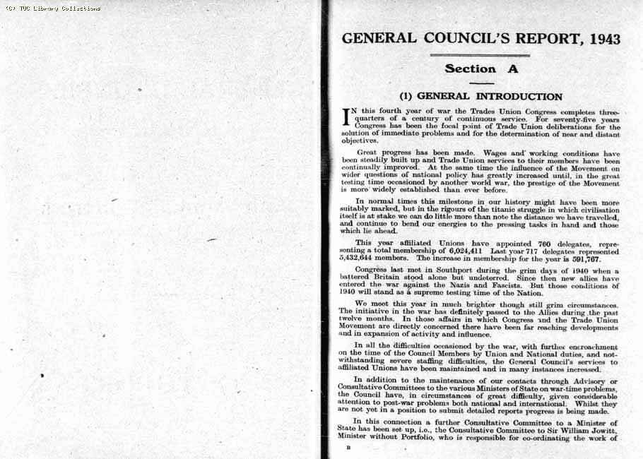 TUC Report, 1943