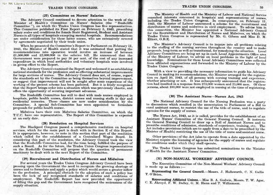 TUC Report, 1943