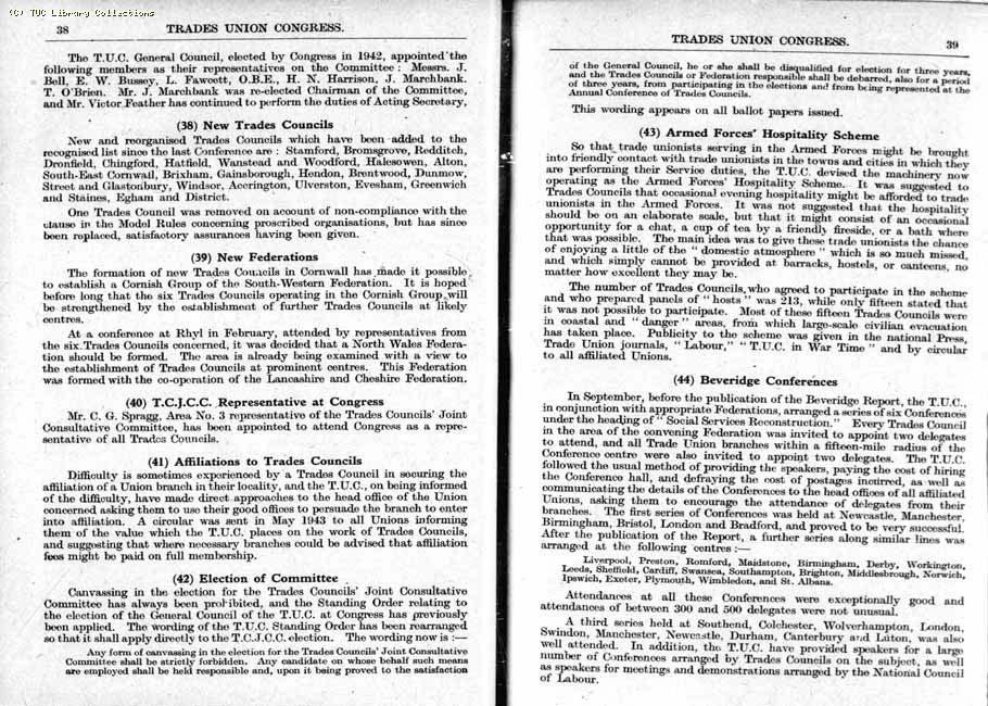 TUC Report, 1943