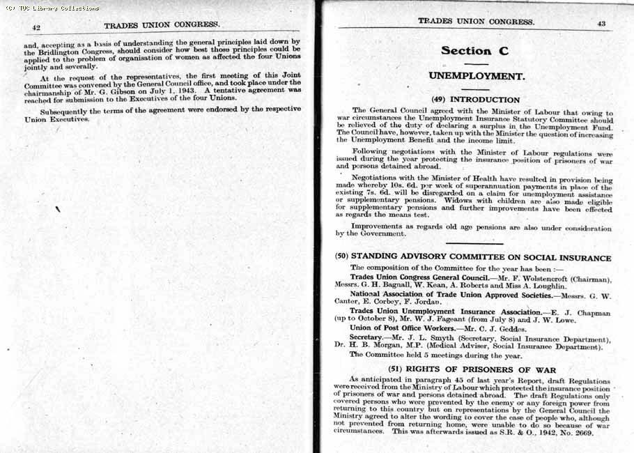 TUC Report, 1943