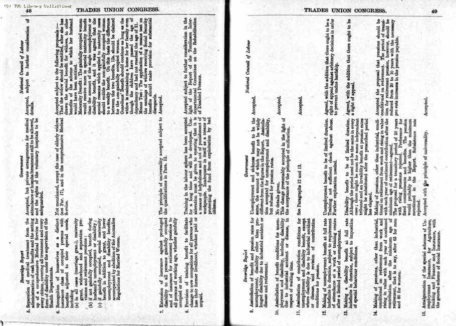 TUC Report, 1943