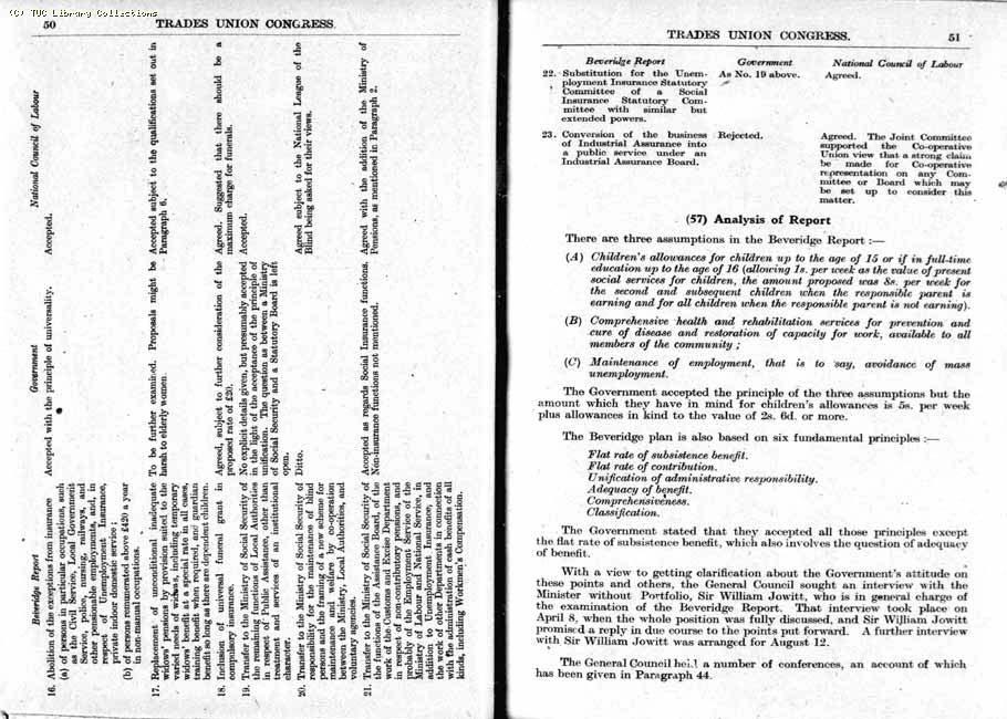 TUC Report, 1943