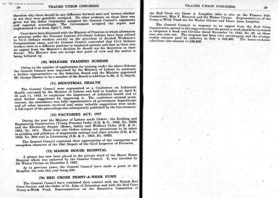 TUC Report, 1943