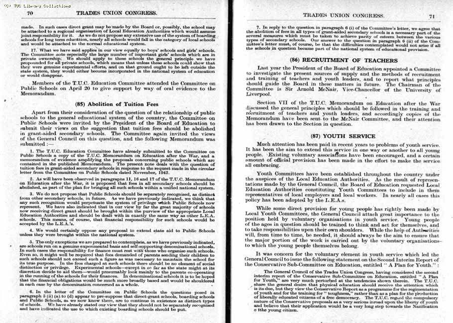 TUC Report, 1943