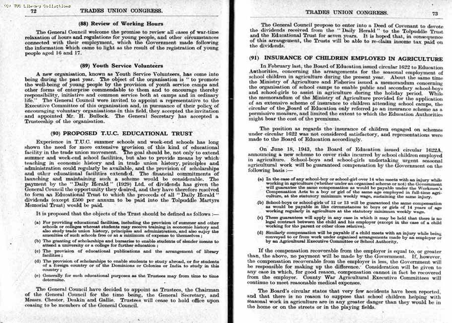 TUC Report, 1943