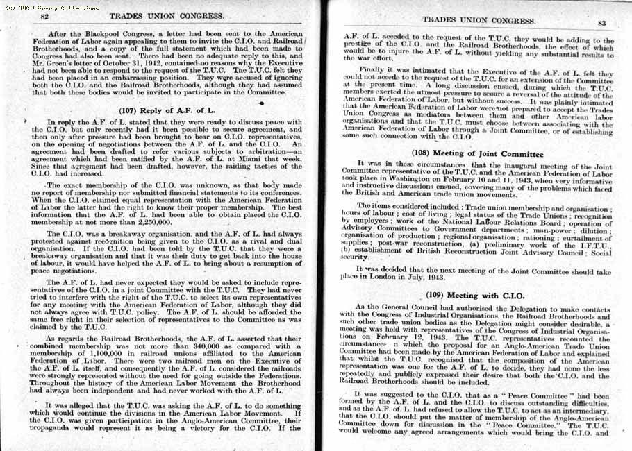 TUC Report, 1943